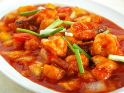 Пържени скариди в сладко кисел сос по китайски (азиатски) - снимка на рецептата
